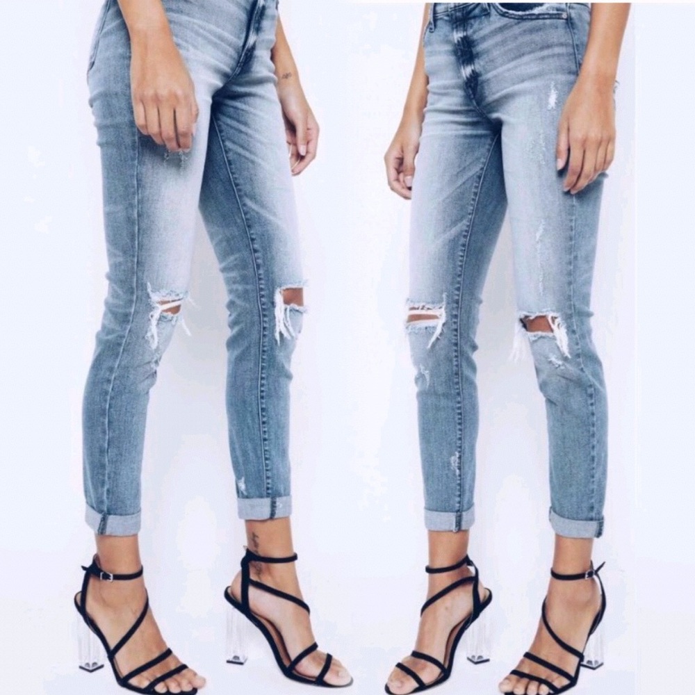 Last Pair Amazing Fit!! New Distressed Denim Jeans - Picture 5 of 7